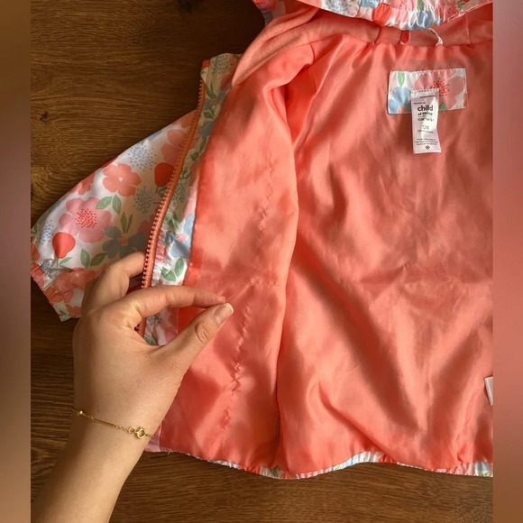 NWOT Carters Spring Floral Baby Girl Rain Jacket/Coat - Picture 5 of 9